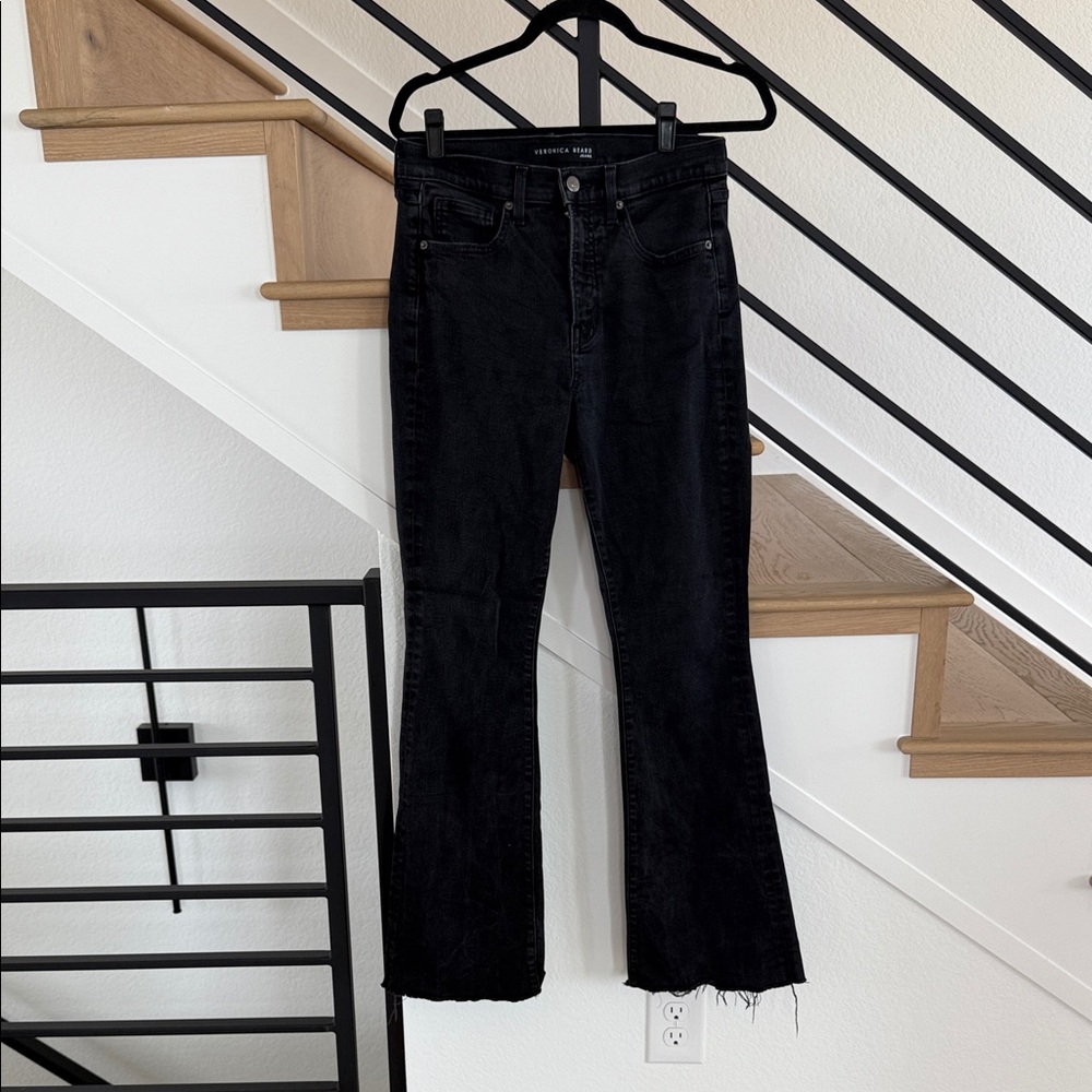 Veronica Beard Black Flare Jeans